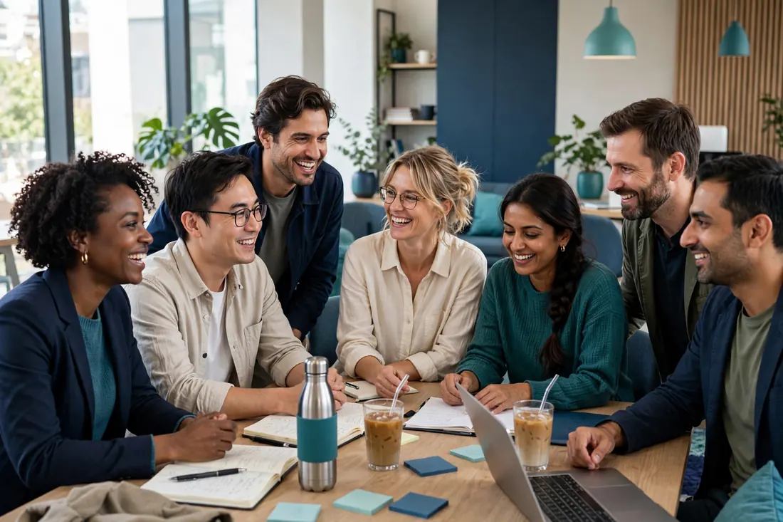 RankBoost Digital specialists collaborating on a client growth strategy